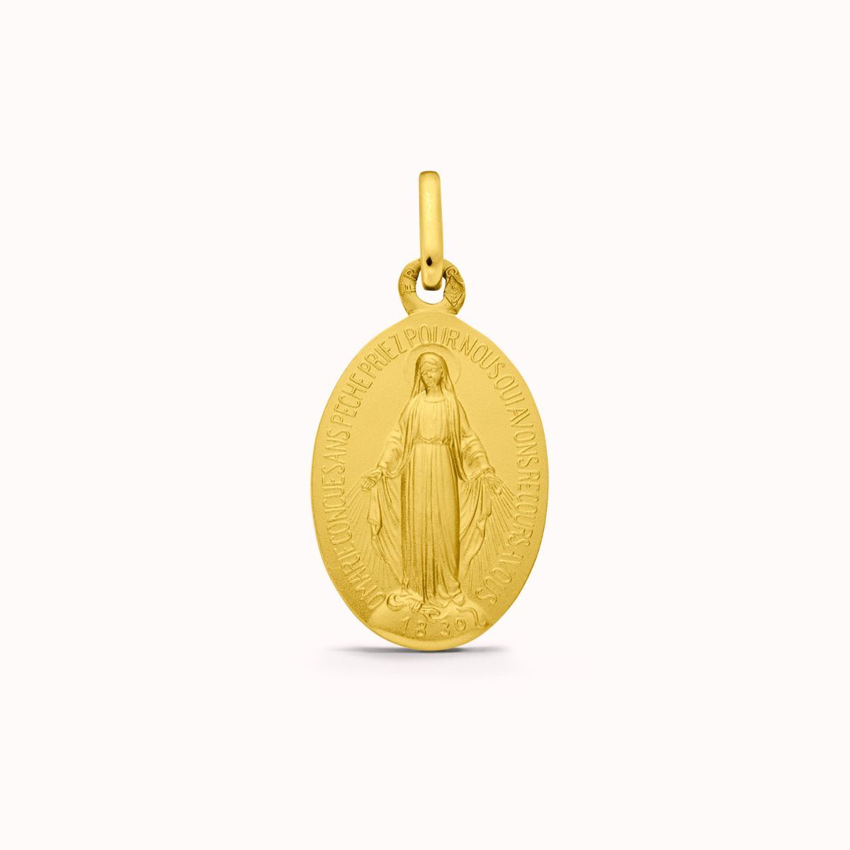 médaille Miraculeuse gravable en or jaune