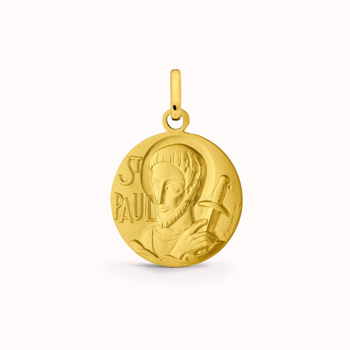 Médaille Saint Paul en Or Jaune 18 carats - 15 mm