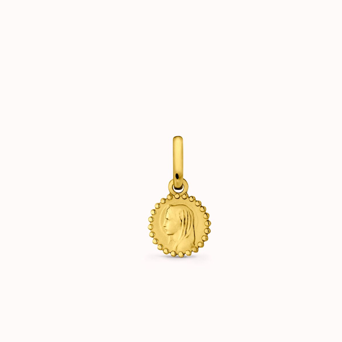 Pendentif Or 18K 750 Mls. Médaille Vierge Du Carmen 32 X 28 MM 4,00