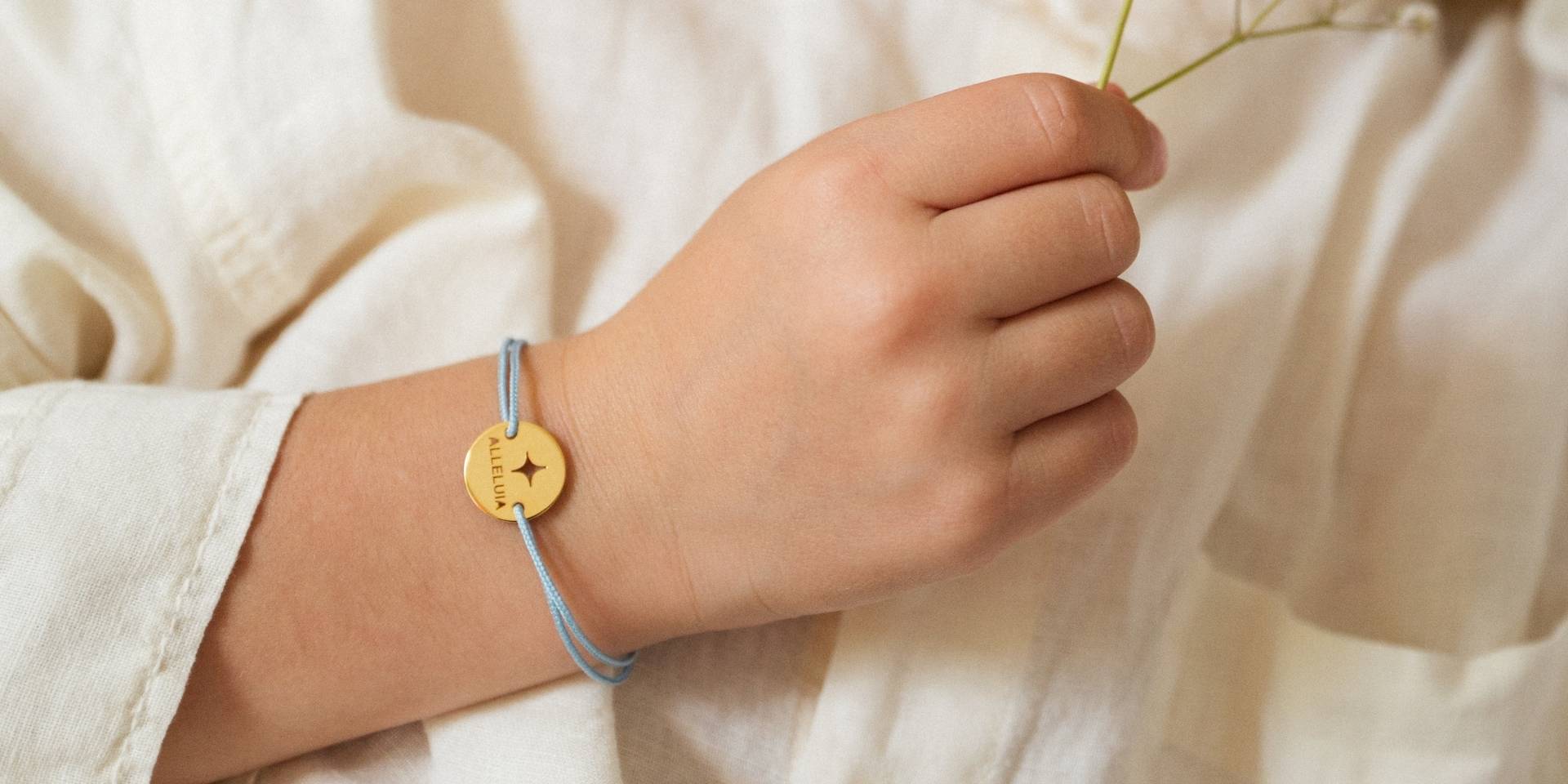 bracelet cordon Alléluia